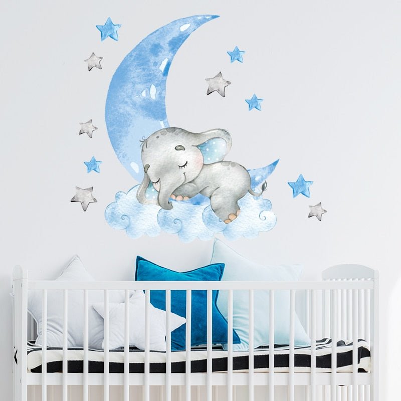 BabyElephant™- Autocollants muraux pour chambre de bébé | bébé - Banks Barthelemy