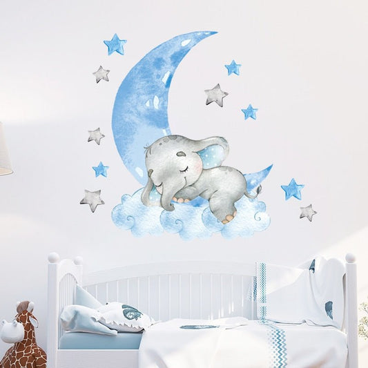 BabyElephant™- Autocollants muraux pour chambre de bébé | bébé - Banks Barthelemy