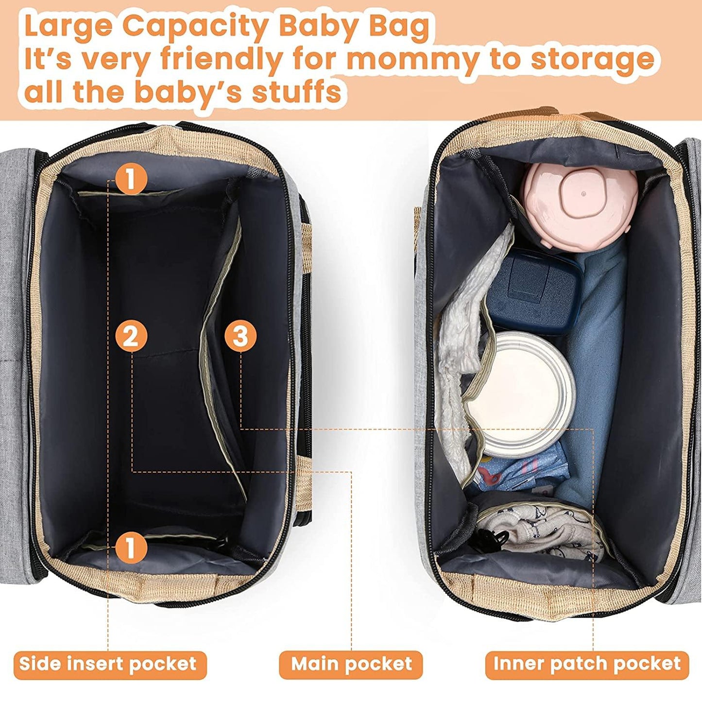 Sac à langer portatif | Berceau de voyage BabyNappy™ - Banks Barthelemy