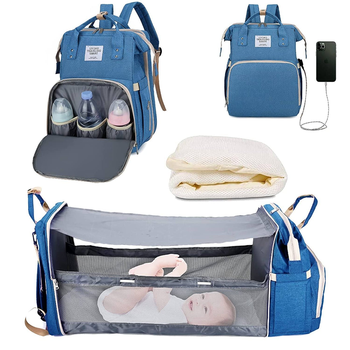 Sac à langer portatif | Berceau de voyage BabyNappy™ - Banks Barthelemy